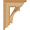 Ekena Millwork Westlake Traditional Rough Sawn Bracket w/ Offset Brace, Western Red Cedar, 6"W x 14"D x 18"H BKT0604X14X18WTL01RWR - alternate 2
